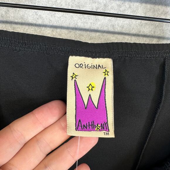 Antthony Original Skirt Womens Small Black Elastic Waist Pull On Midi Pockets - Picture 6 of 13